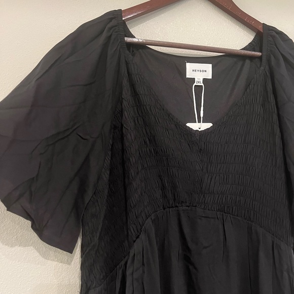 Heyson Black Maxi Dress- 2XL - Picture 2 of 6